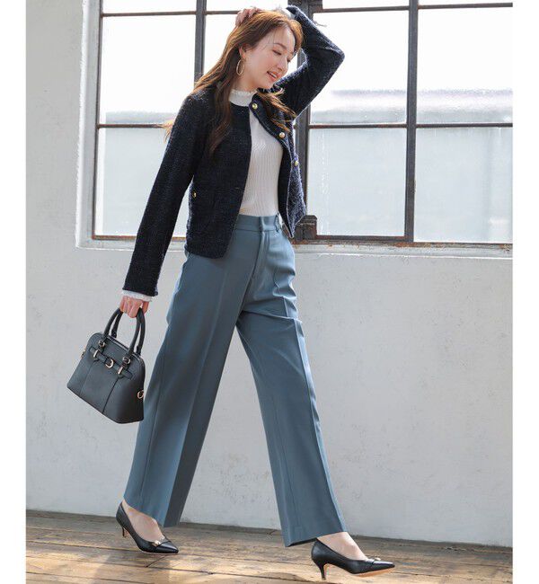 ANY SIS「ビューティサーモ2WAYストレッチ ワイドパンツ」|その他|