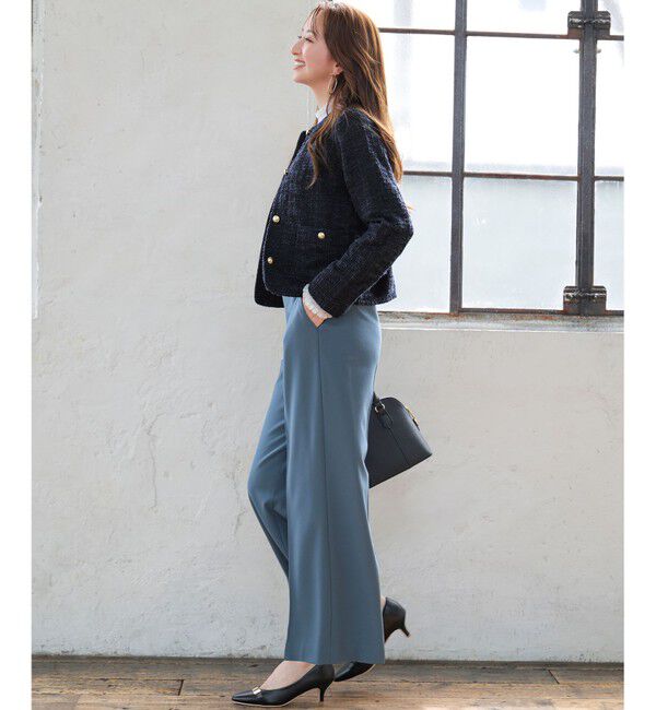 ANY SIS「ビューティサーモ2WAYストレッチ ワイドパンツ」|その他|