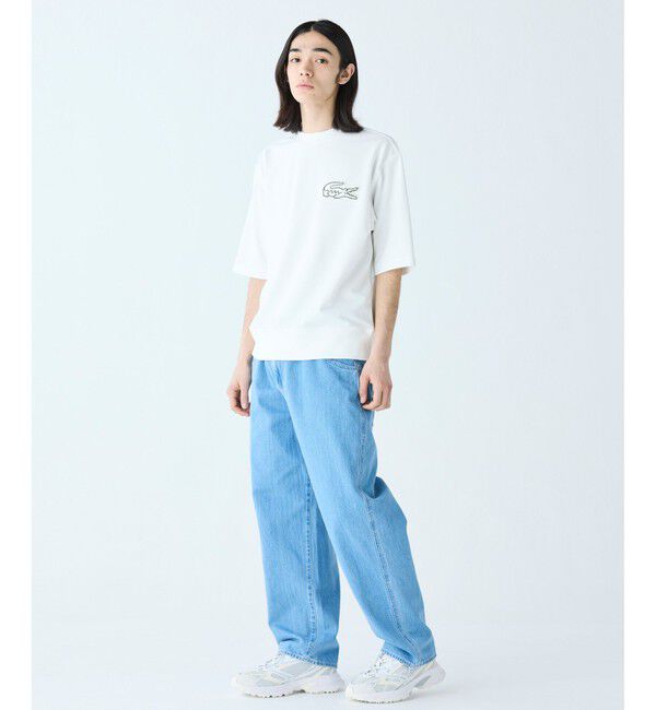 LACOSTE「オーバーサイズクロックエンブレム 半袖スウェット」|スウェット・ジャージ|