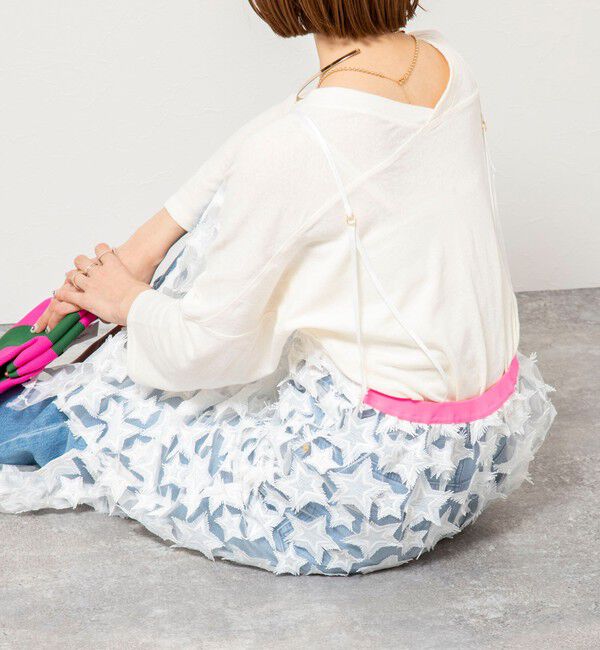 Rie Miller「45th limited editionウォッシャブルスターフリンジキャミワンピース」|ワンピース|