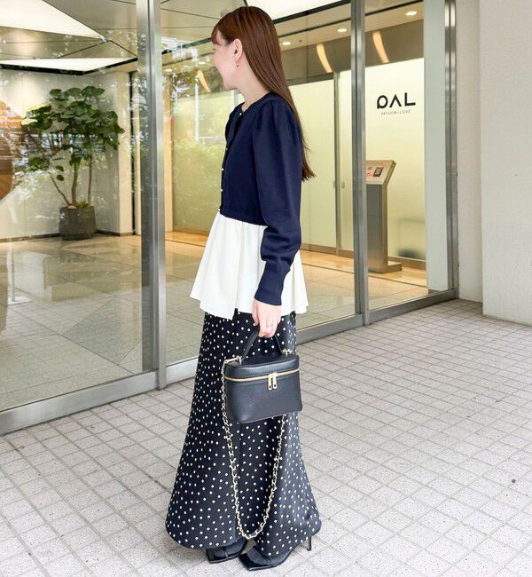NOLLEY'S sophi「ウォッシャブルドットサテンナロースカート」|スカート|