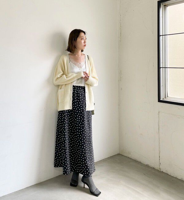 NOLLEY'S sophi「ウォッシャブルドットサテンナロースカート」|スカート|
