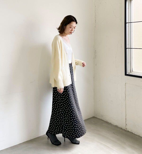 NOLLEY'S sophi「ウォッシャブルドットサテンナロースカート」|スカート|