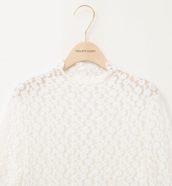 NOLLEY'S sophi「ウォッシャブル起毛ストレッチレースロンT」|Tシャツ・カットソー|