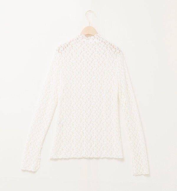 NOLLEY'S sophi「ウォッシャブル起毛ストレッチレースロンT」|Tシャツ・カットソー|