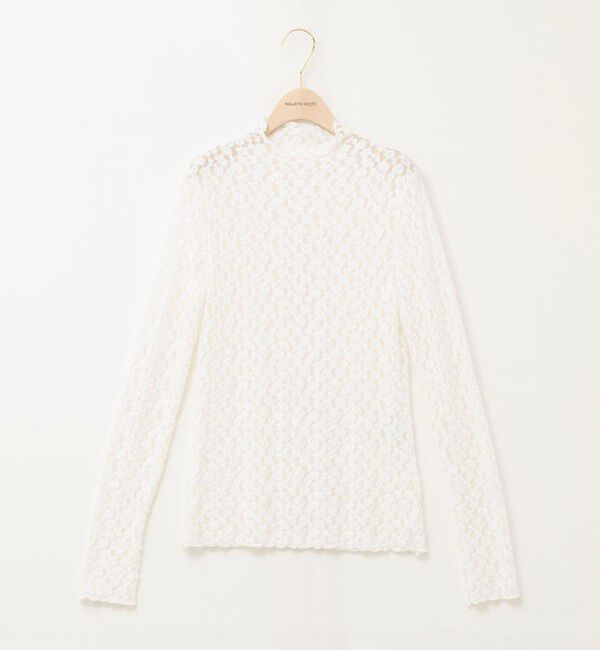 NOLLEY'S sophi「ウォッシャブル起毛ストレッチレースロンT」|Tシャツ・カットソー|