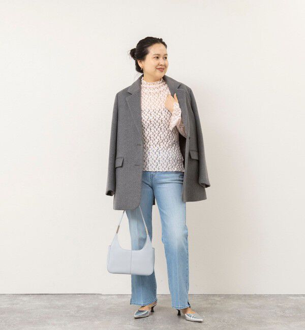 NOLLEY'S sophi「ウォッシャブル起毛ストレッチレースロンT」|Tシャツ・カットソー|