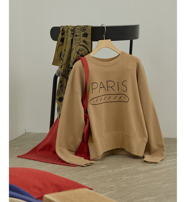 SALON adam et rope'「【Camille de Cussac for SALON】アートリネントートバッグ/ A4対応」|トートバッグ|