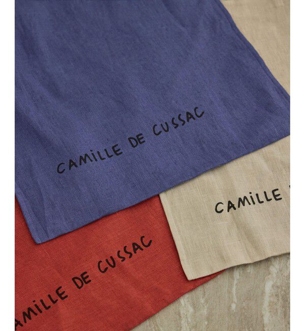 SALON adam et rope'「【Camille de Cussac for SALON】アートリネントートバッグ/ A4対応」|トートバッグ|
