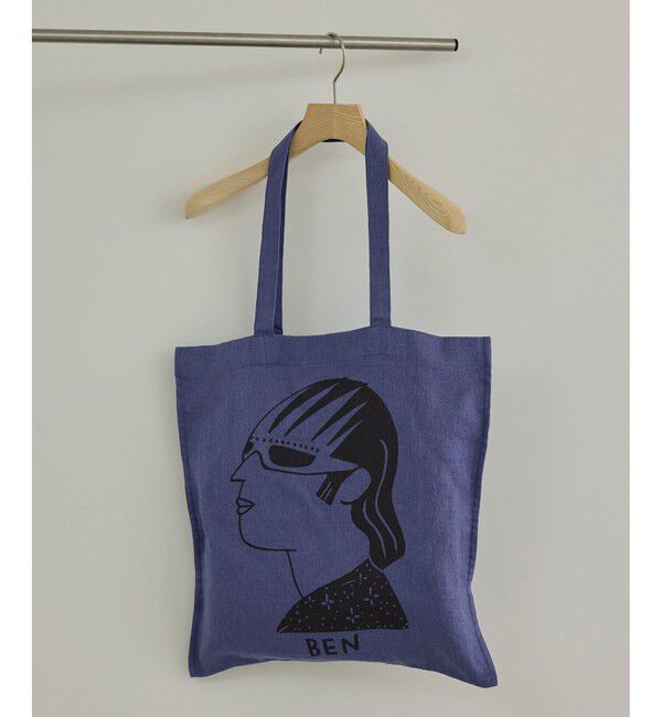 SALON adam et rope'「【Camille de Cussac for SALON】アートリネントートバッグ/ A4対応」|トートバッグ|