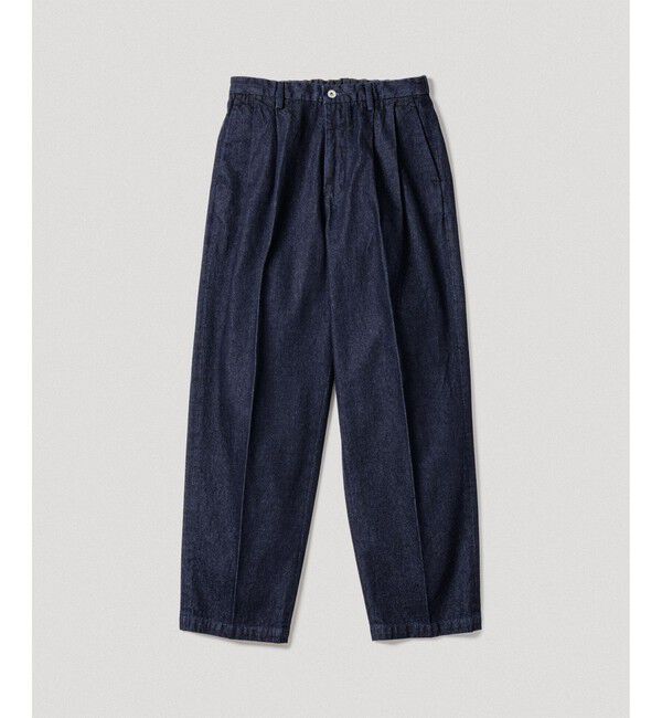 ADAM ET ROPE'「ワイド イージー デニムパンツ / ADAM ET ROPE' JEANS -GRID-」|デニム|ネイビー(40)