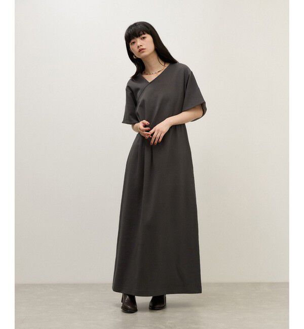 ADAM ET ROPE'「【WEB限定】アシンメトリータックワンピース」|ワンピース|