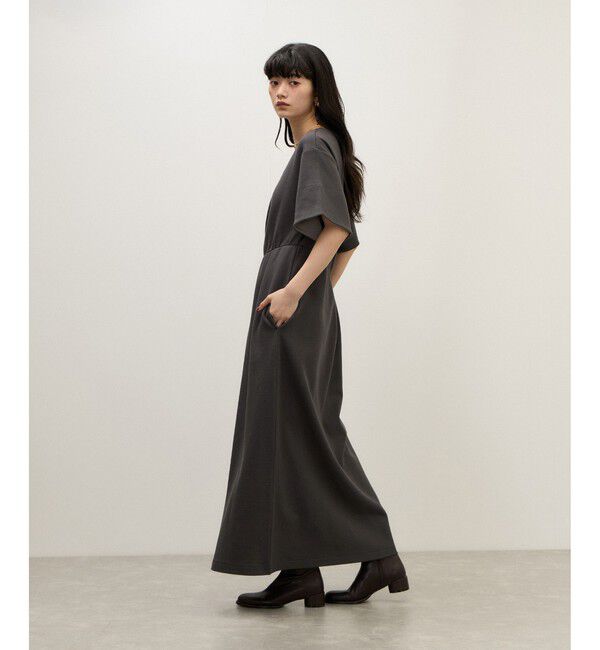 ADAM ET ROPE'「【WEB限定】アシンメトリータックワンピース」|ワンピース|