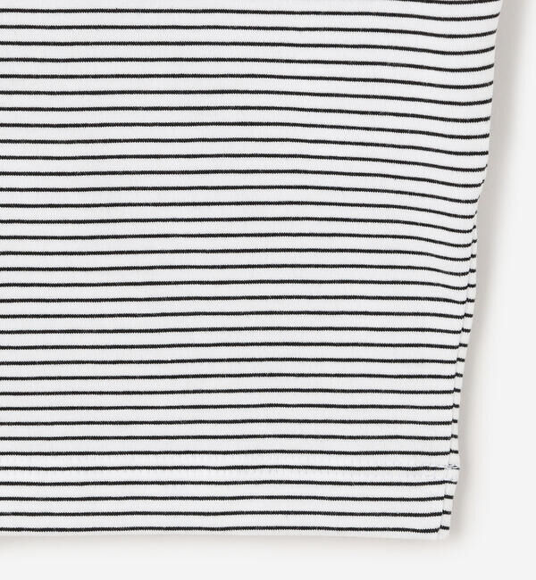 handvaerk「handvaerk | 60/2 ビッグクルーネックTシャツ STRIPE MEN」|Tシャツ・カットソー|