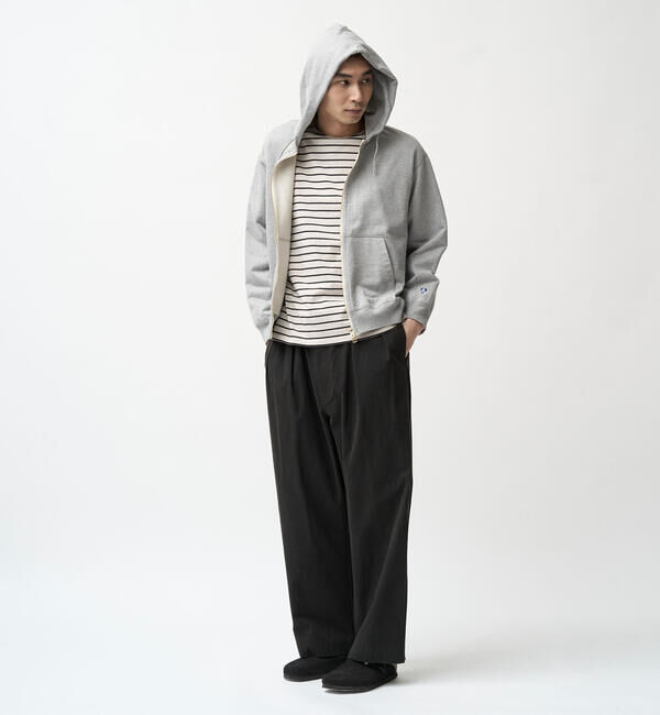 ORCIVAL「ORCIVAL | コットン裏毛 スウェットダブルジップパーカー MEN」|パーカー|