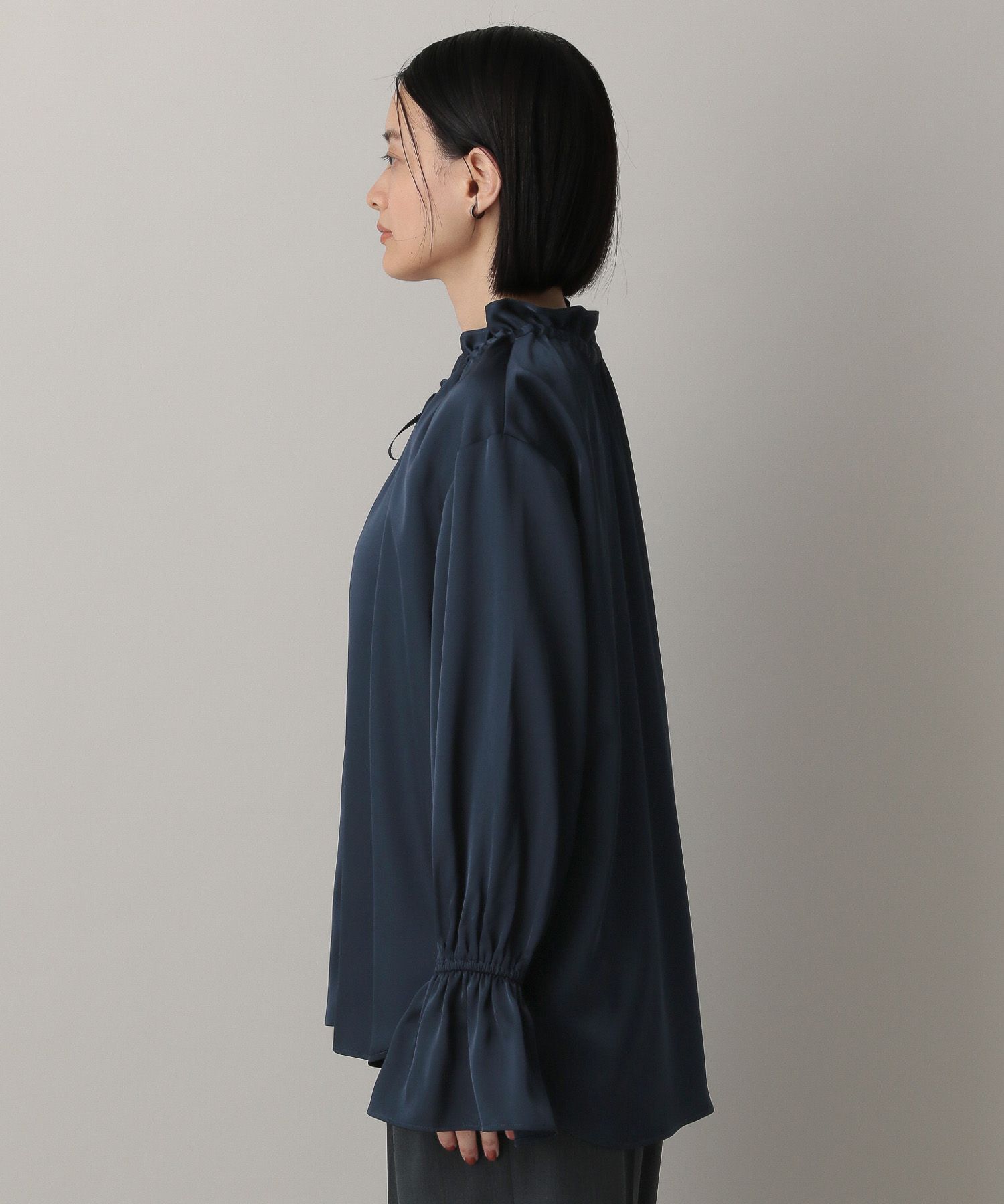 A part by 「【OUTLET】フリルネックリボンブラウス」|シャツ・ブラウス|