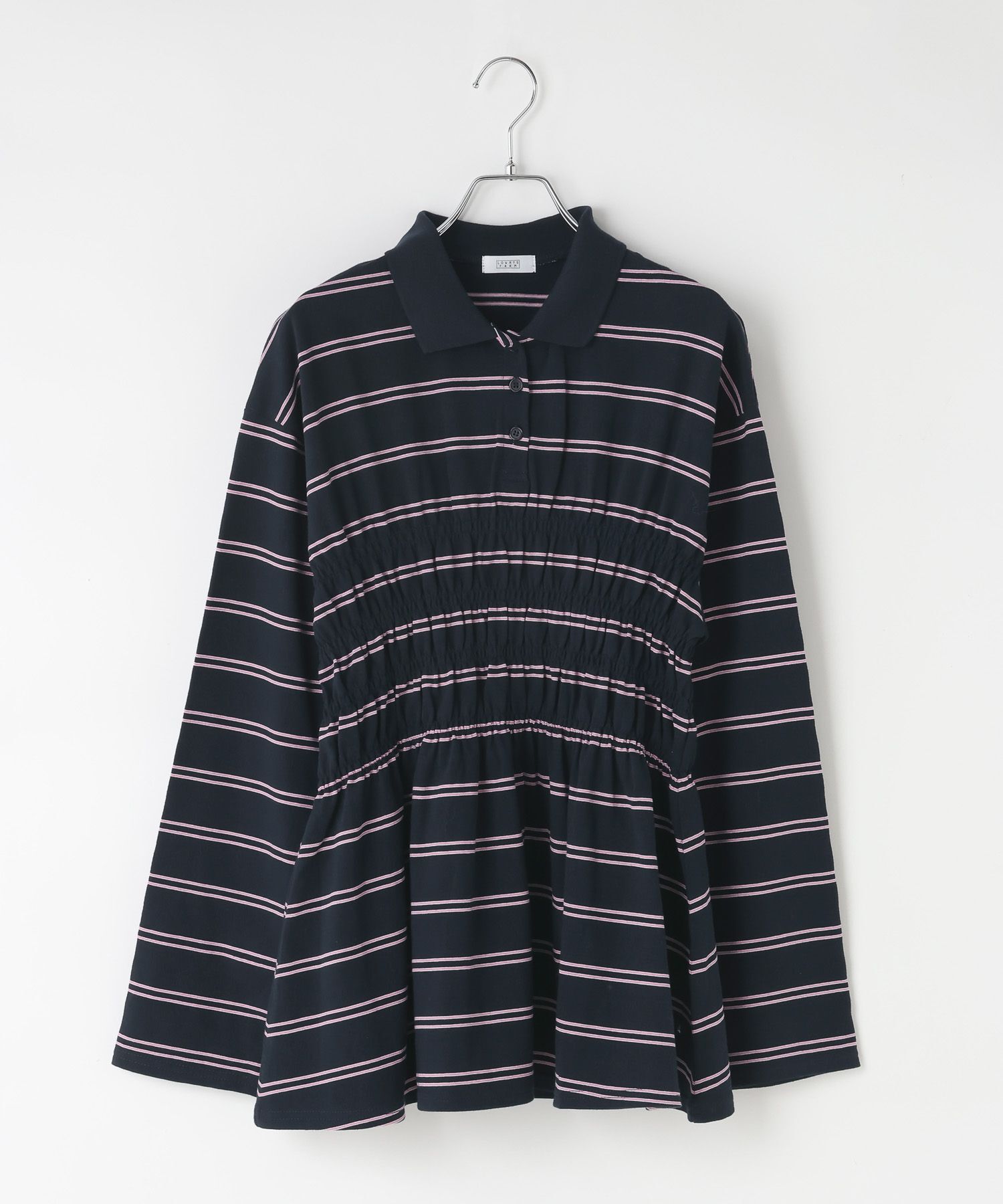 LOWRYS FARM「ギャザーポロLS」|Tシャツ・カットソー|NVY
