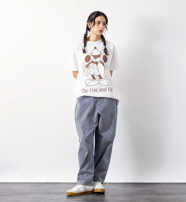 ABAHOUSE「【Lee/リー】DUNGAREES ワイドペインターパンツ/ユニセックス」|デニム|