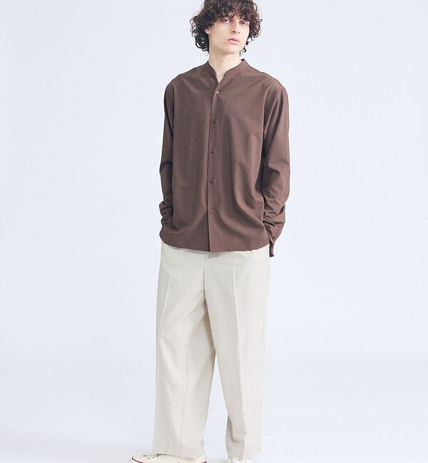ABAHOUSE「【セットアップ対応】デニムライクツイル ワイド イージーパンツ / ベージュ」|その他|