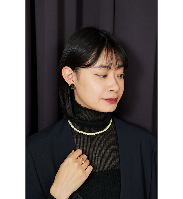 Rouge vif「【Caline Paris /カリーヌパリ 】 パールネックレス」|ネックレス|