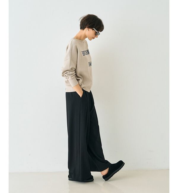 Rouge vif「【人気追加】ストレッチダンボールタックワイドパンツ」|その他|