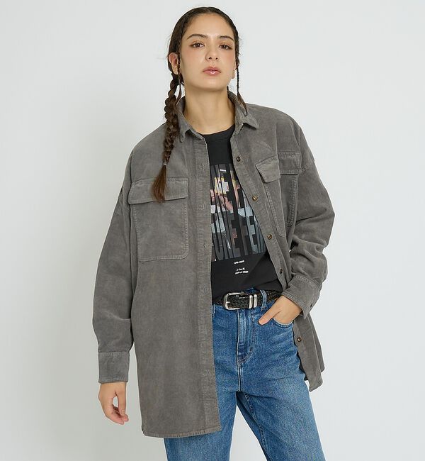 Rouge vif「【Healthy denim / ヘルシーデニム】Almond/コーデュロイ/オ」|シャツ・ブラウス|