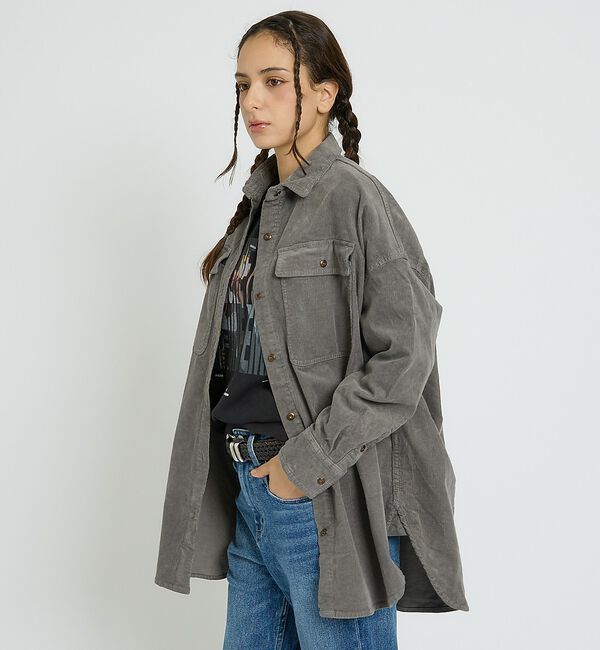 Rouge vif「【Healthy denim / ヘルシーデニム】Almond/コーデュロイ/オ」|シャツ・ブラウス|