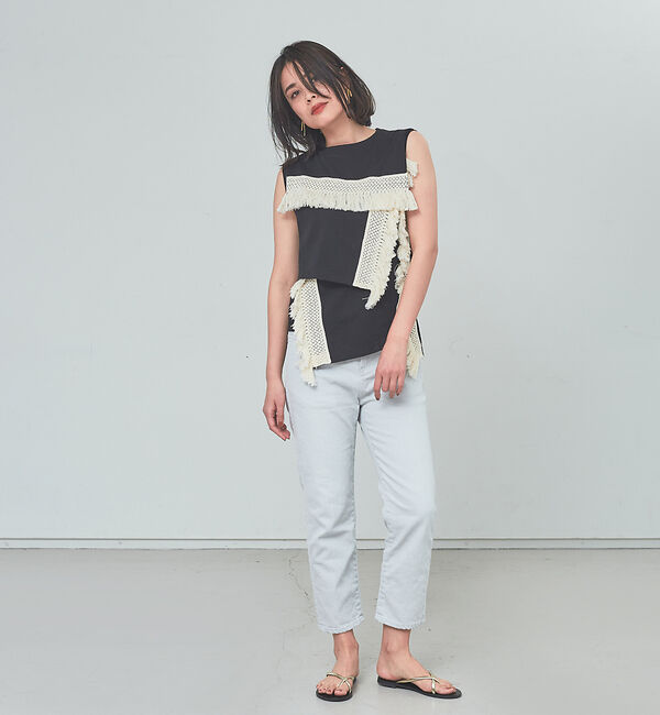 qualite「【e&times;qualite】クロップドデニム」|デニム|