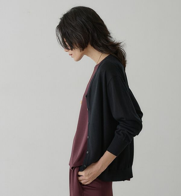 qualite「テンセルウールカシュクールカーディガン」|カーディガン|