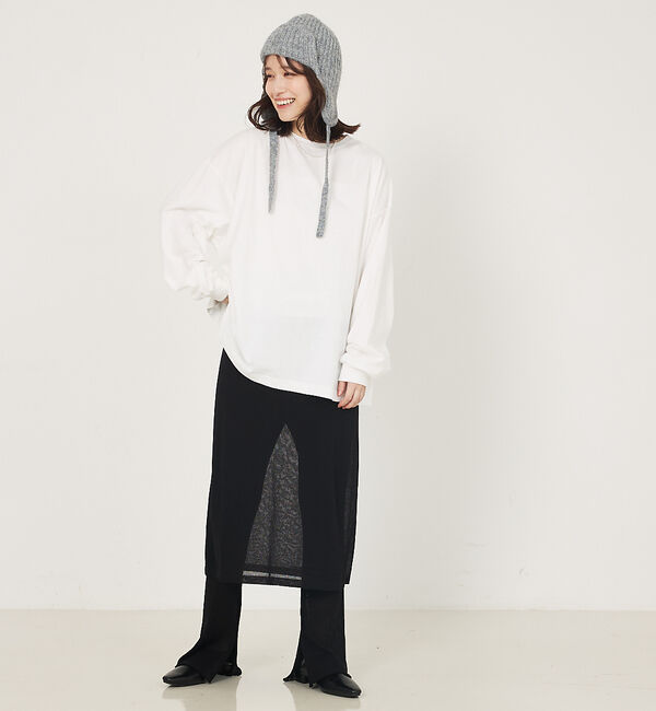 abahouse mavie「ヘザーニットフライトワッチキャップ」|その他|