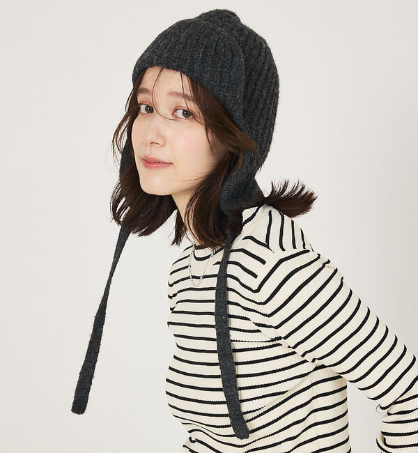 abahouse mavie「ヘザーニットフライトワッチキャップ」|その他|