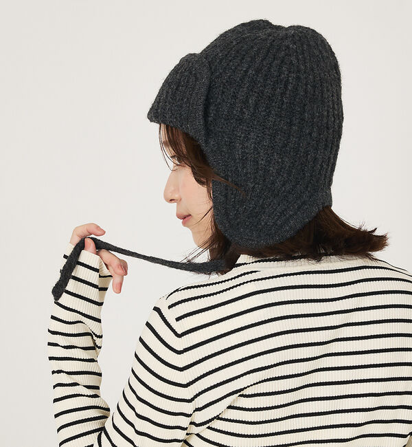 abahouse mavie「ヘザーニットフライトワッチキャップ」|その他|