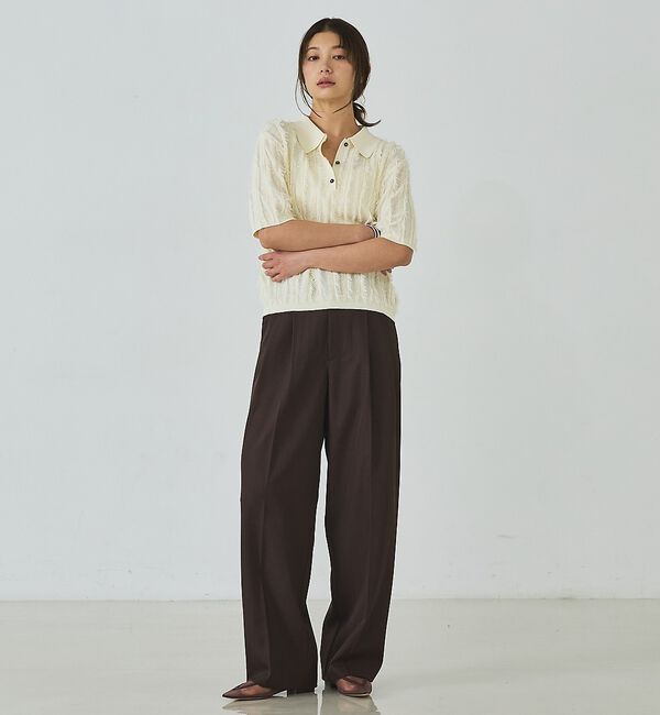 abahouse mavie「タックワイドスラックス」|その他|