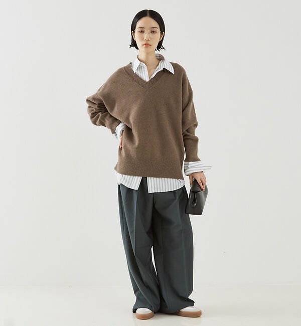 The Store by C' 「【ROHE】Wide Leg Double Pleated Trousers／ワ」|その他|