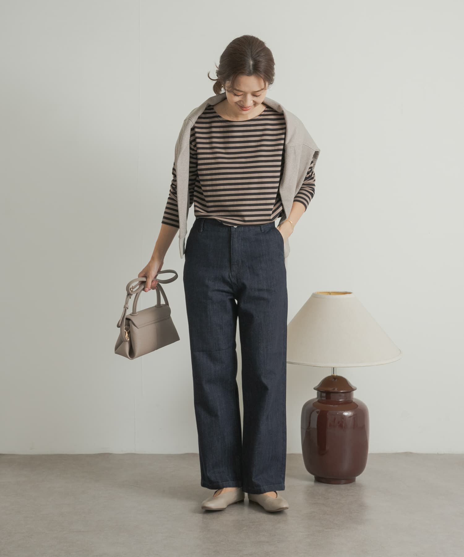 URBAN RESEARCH DOORS「デニムワイドパンツ」|デニム|