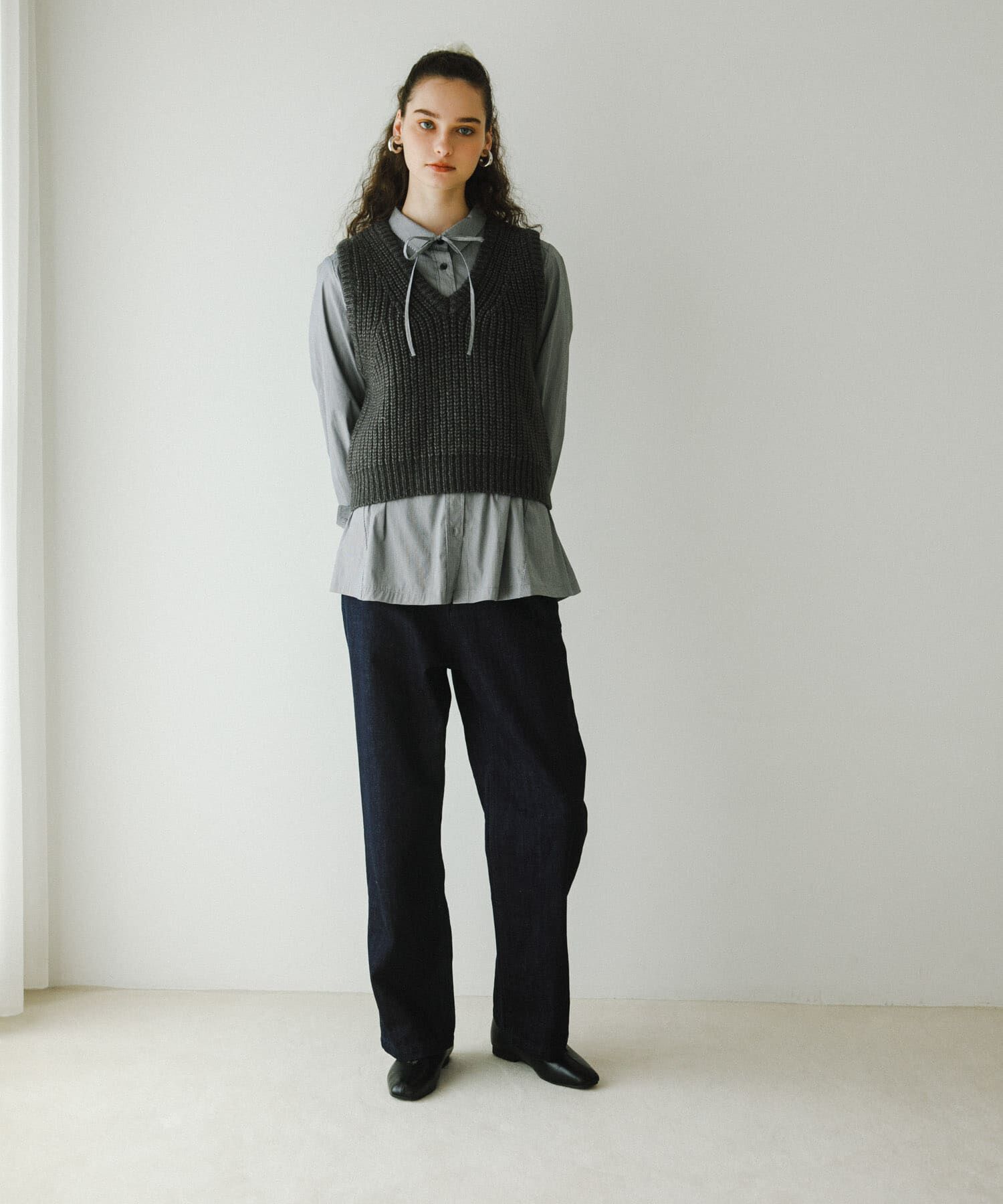 URBAN RESEARCH DOORS「デニムワイドパンツ」|デニム|