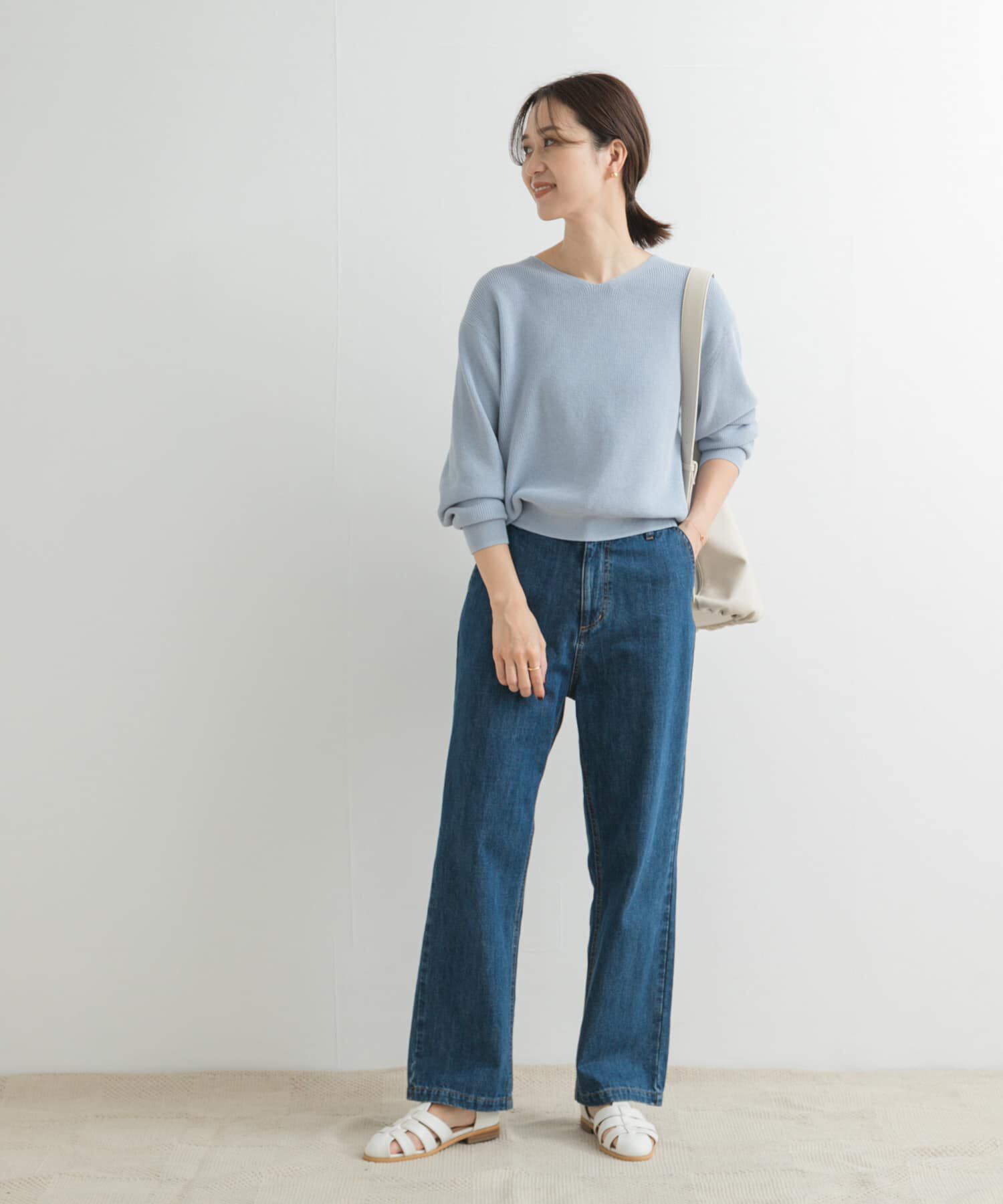 URBAN RESEARCH DOORS「デニムワイドパンツ」|デニム|