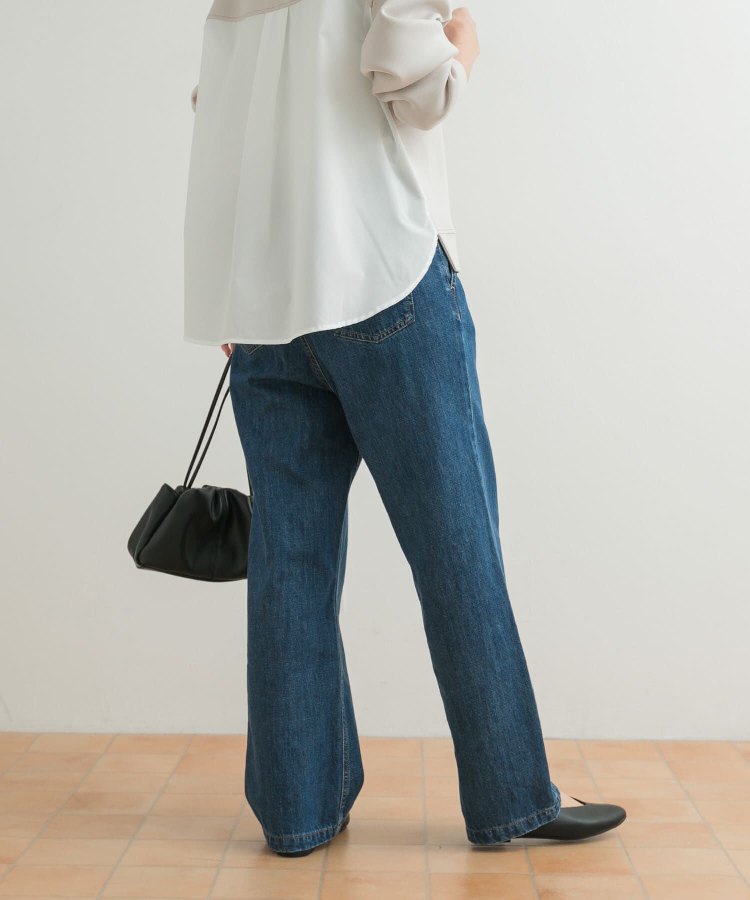 URBAN RESEARCH DOORS「デニムワイドパンツ」|デニム|