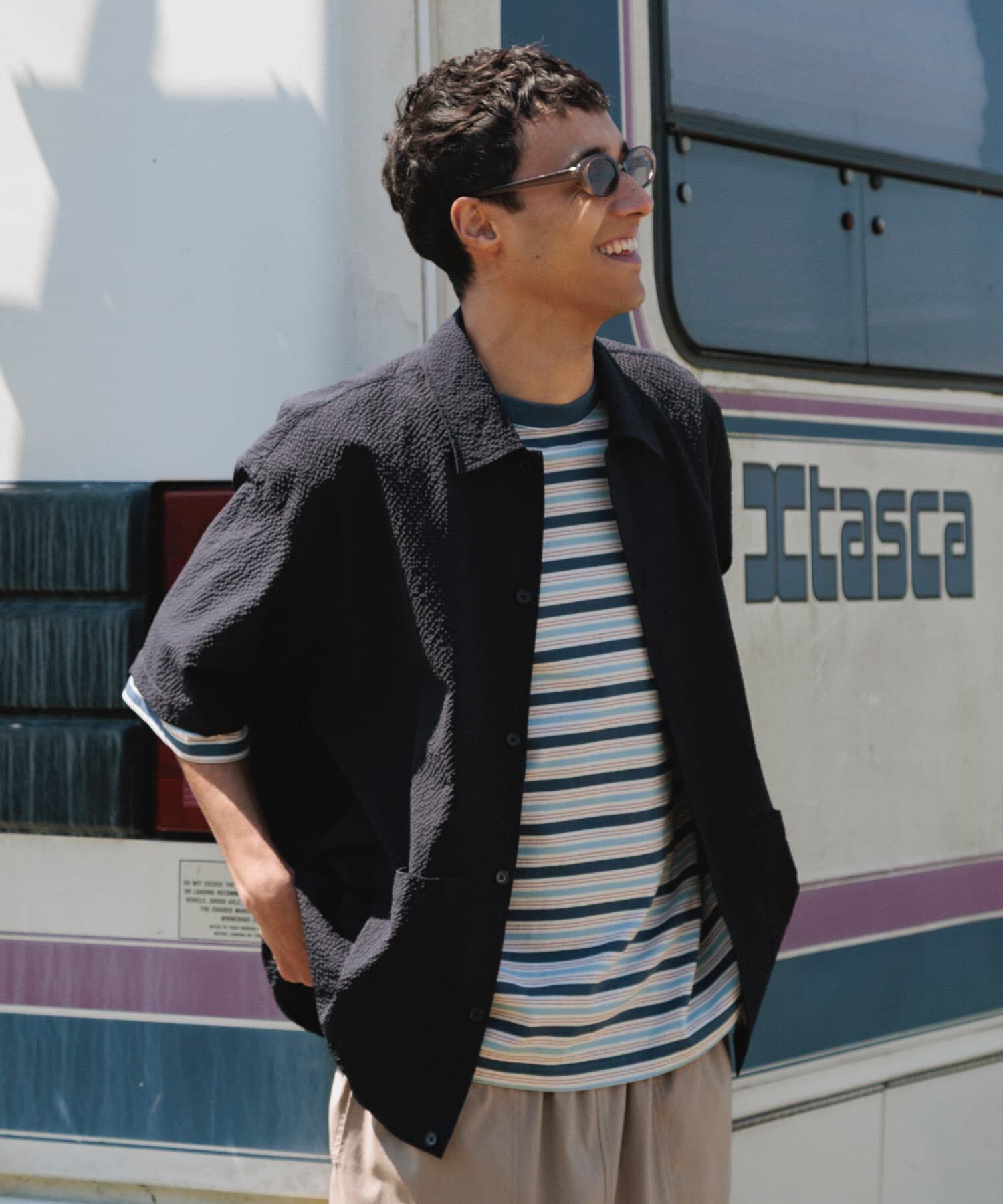Sonny Label 「マルチボーダーショートスリーブTシャツ」|Tシャツ・カットソー|