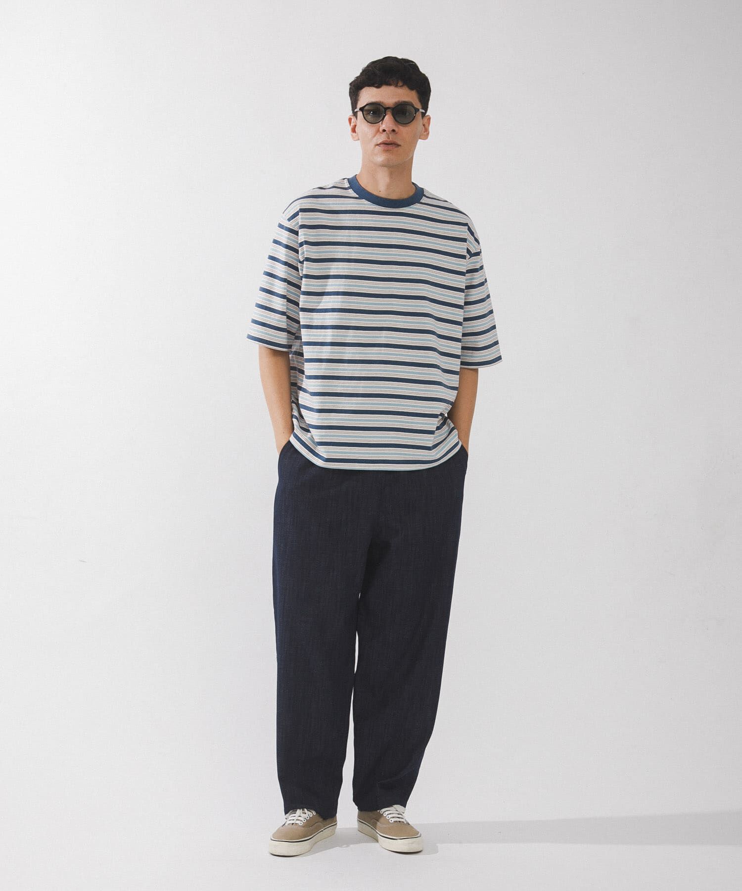 Sonny Label 「マルチボーダーショートスリーブTシャツ」|Tシャツ・カットソー|