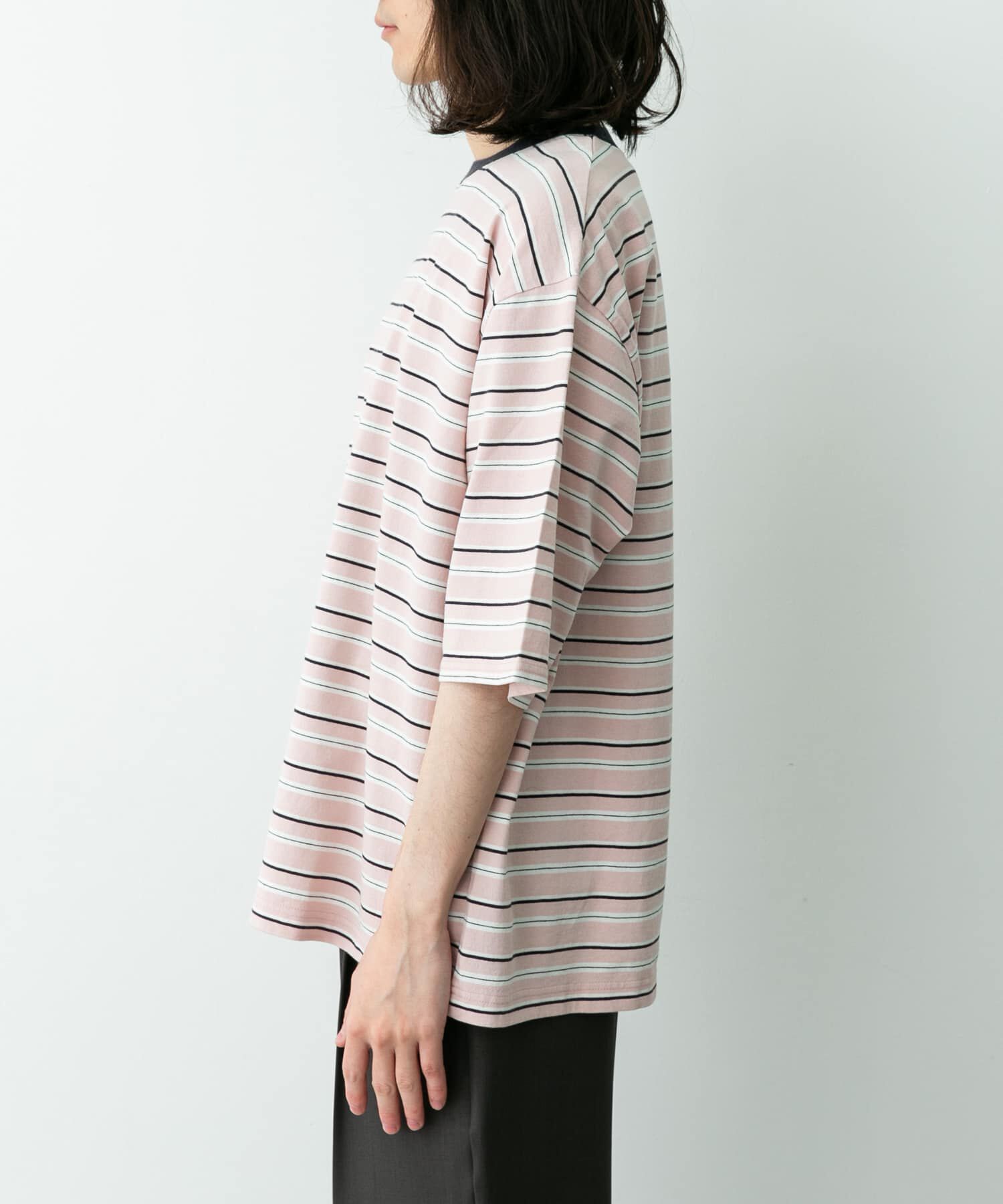 Sonny Label 「マルチボーダーショートスリーブTシャツ」|Tシャツ・カットソー|
