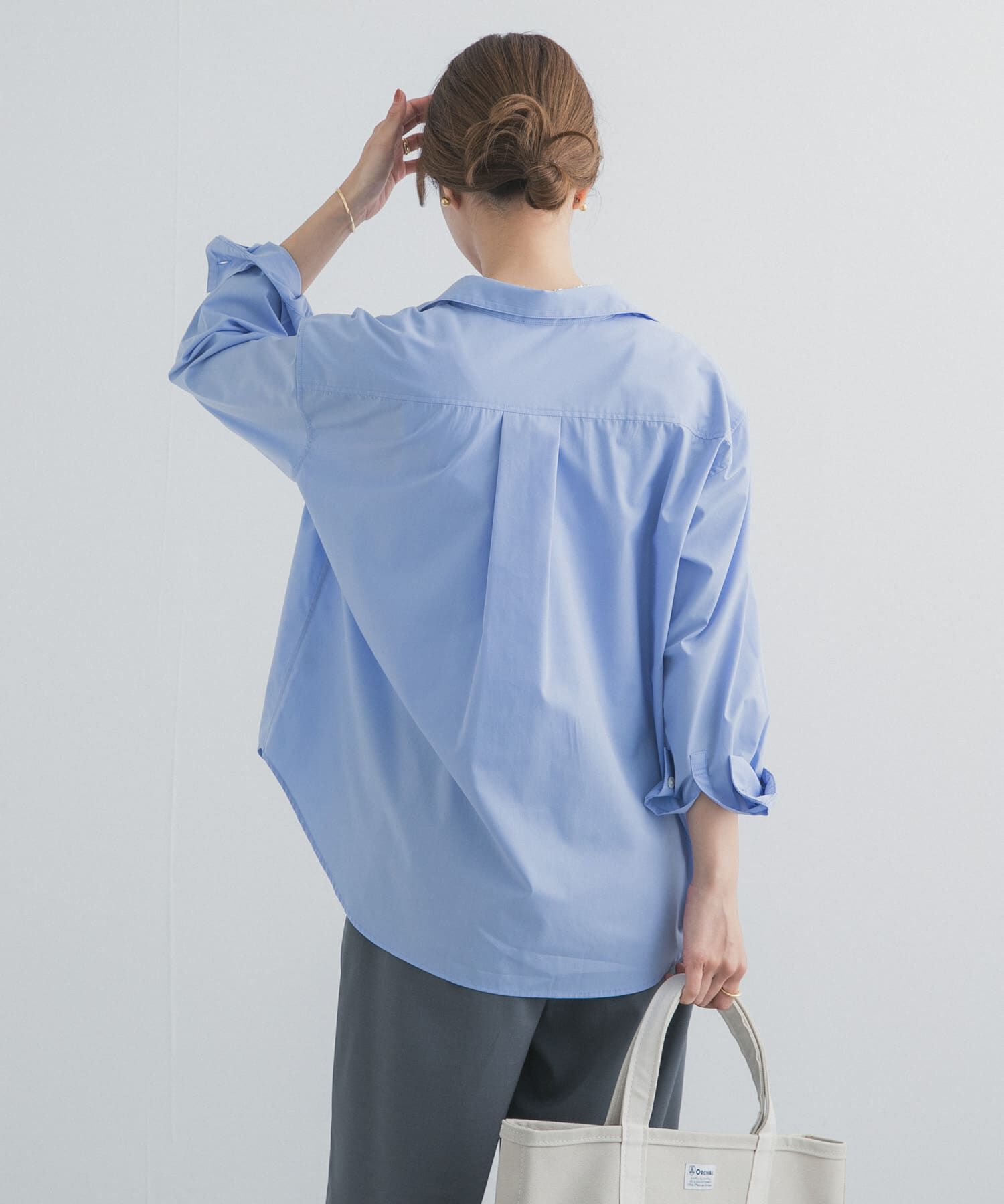 URBAN RESEARCH DOORS「『UR TECH』レギュラーカラーオーバーシャツ」|シャツ・ブラウス|