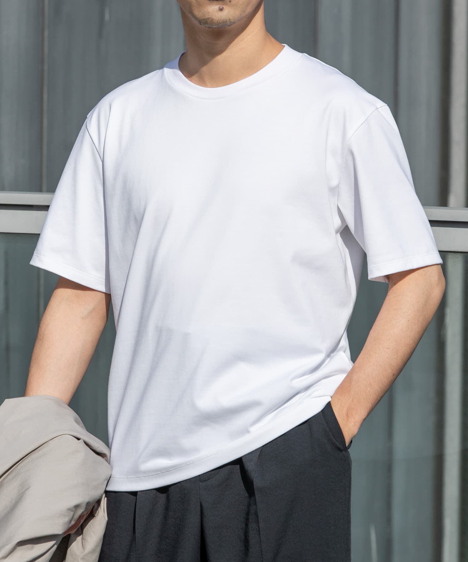 URBAN RESEARCH ROSSO「『接触冷感/吸水速乾/UVカット』ハイクオリティドレスTシャツ」|Tシャツ・カットソー|
