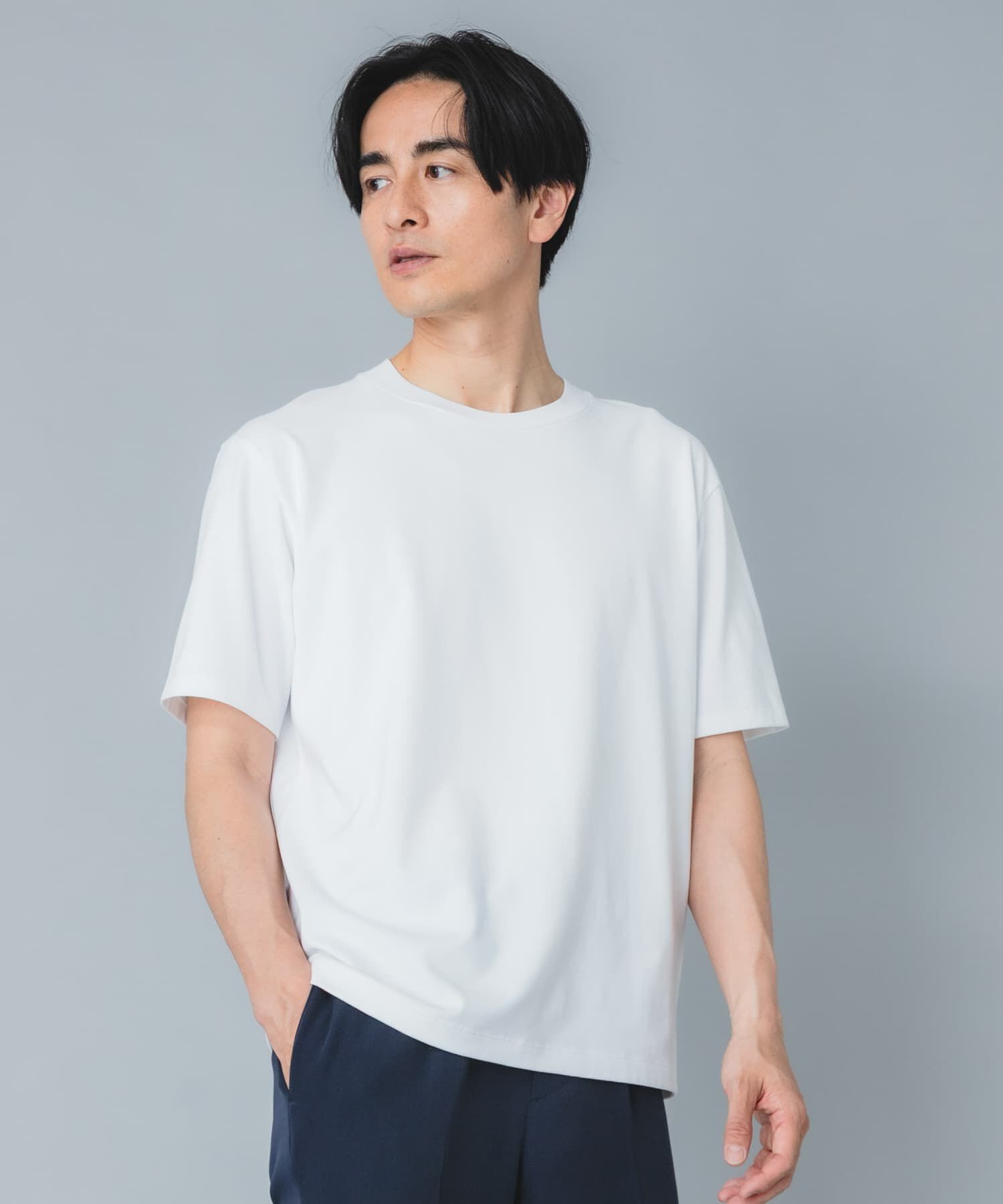 URBAN RESEARCH ROSSO「『接触冷感/吸水速乾/UVカット』ハイクオリティドレスTシャツ」|Tシャツ・カットソー|