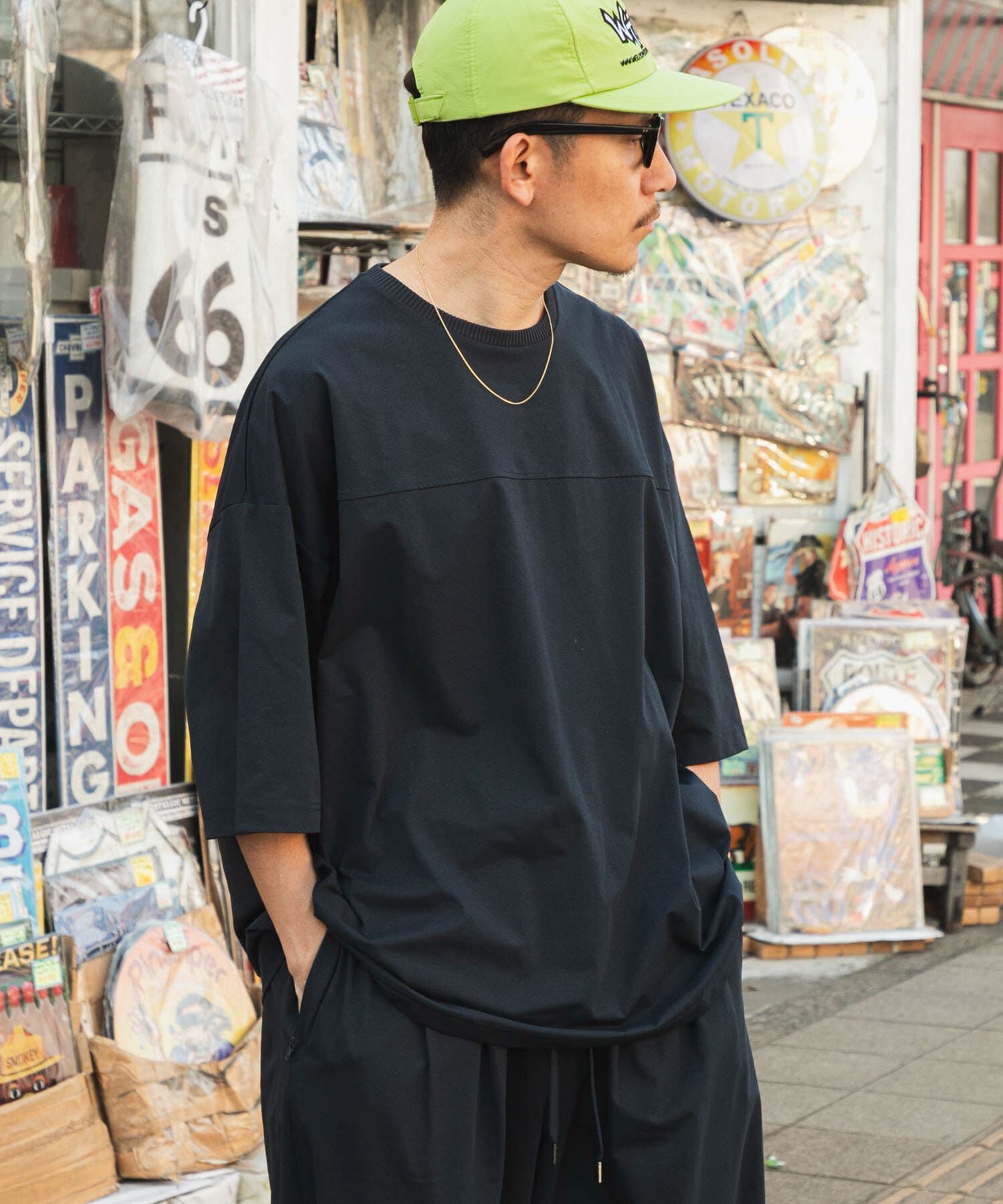 URBAN RESEARCH「Wide Dad　BREEZY TECH SHORT-SLEEVE T-SHIRTS」|Tシャツ・カットソー|