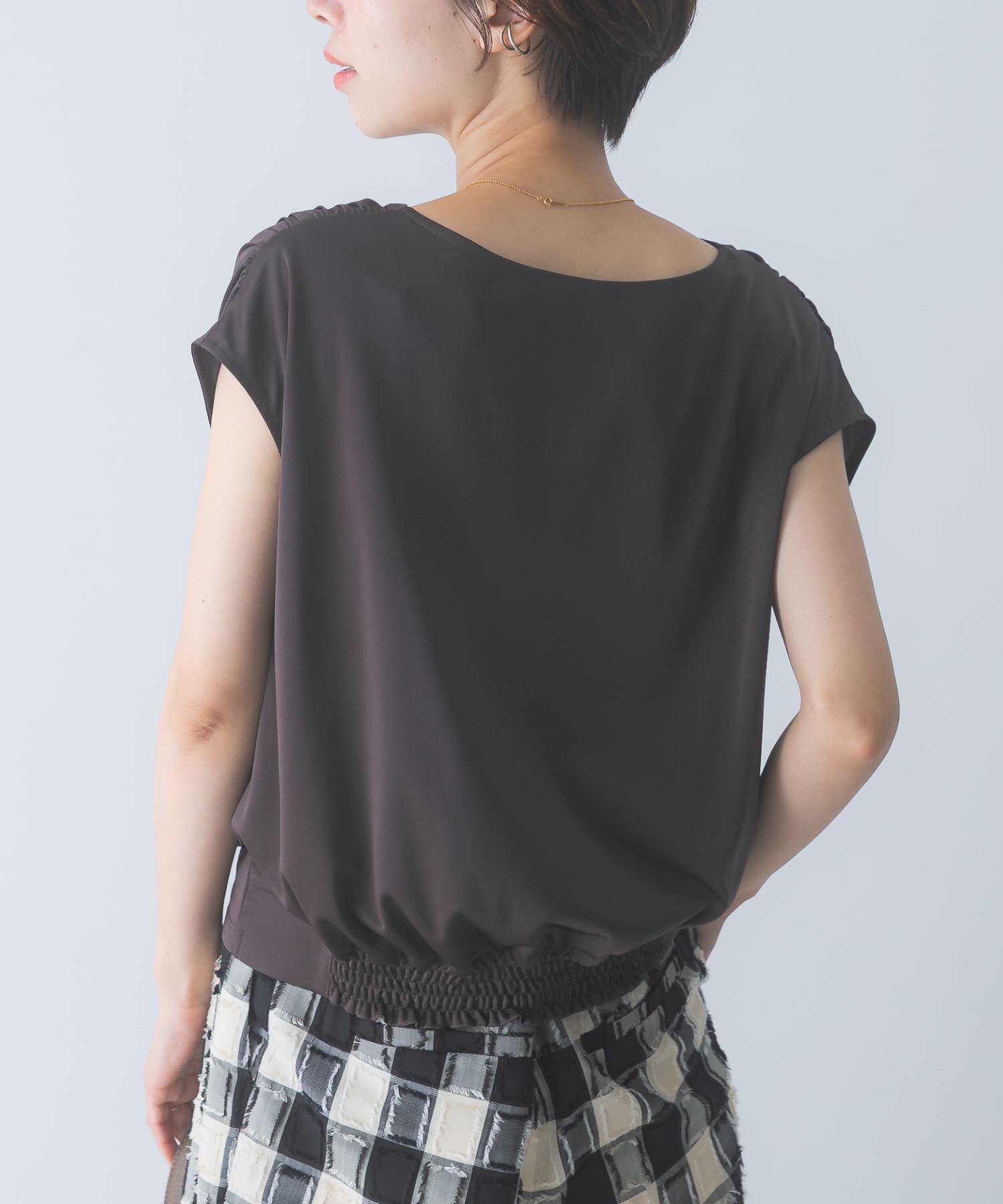 URBAN RESEARCH ROSSO「トリアセ混ドレープネックカットソー」|Tシャツ・カットソー|