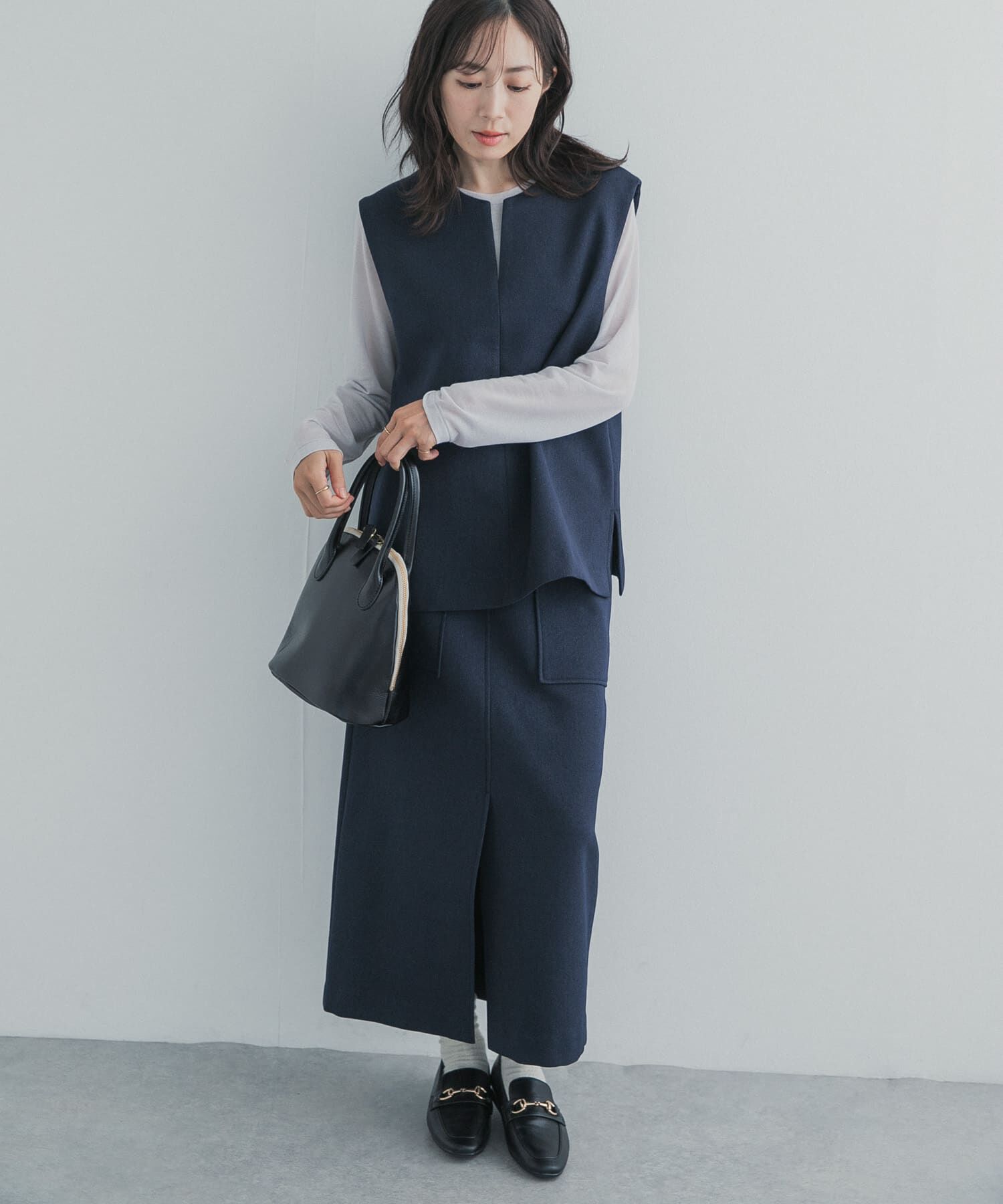 URBAN RESEARCH DOORS「『UR TECH』ボンディングスカート」|スカート|
