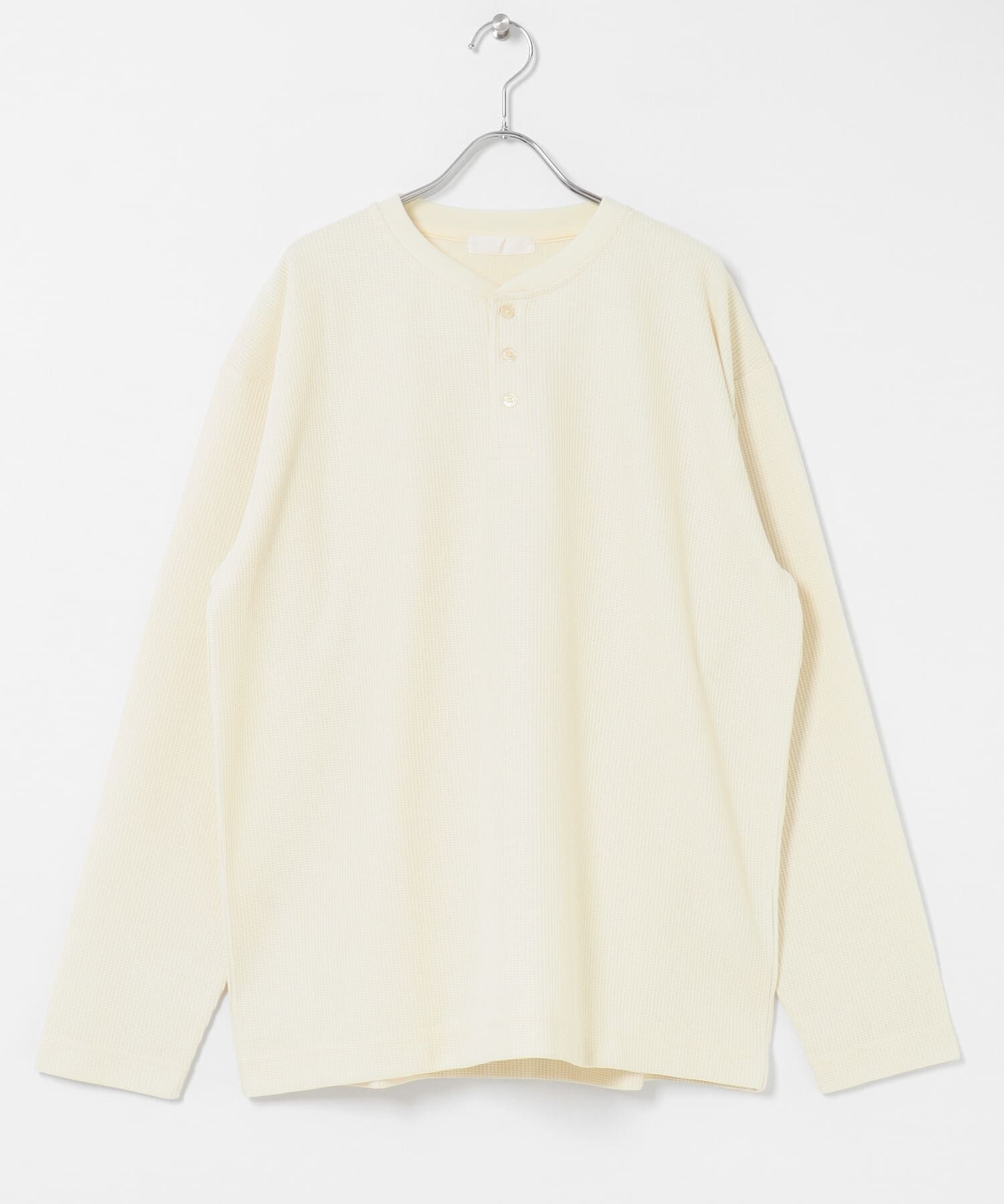 SENSE OF PLACE by URBAN RESEARCH「ワッフルヘンリーネックロングTシャツ」|Tシャツ・カットソー|