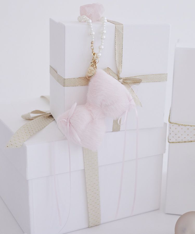 Maison de FLEUR「フェイクファーリボンチャーム」|その他|