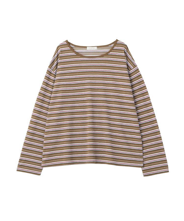 Green Parks「シアーカットマルチボーダープルオーバー」|Tシャツ・カットソー|